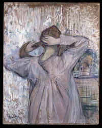 La Toilette, 1891 (olie på papir på kort)